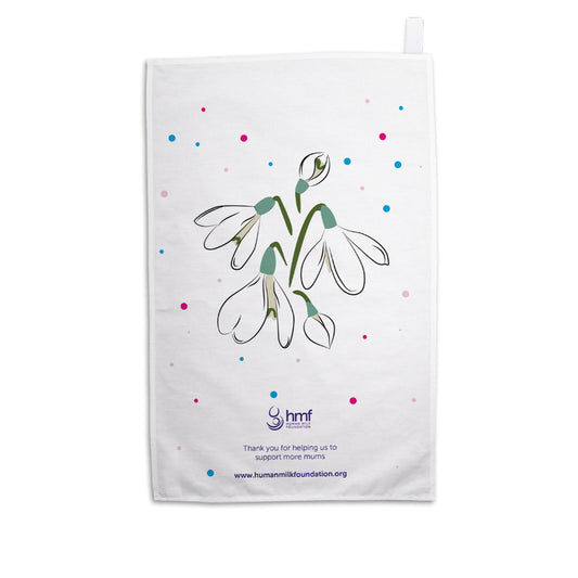 Snowdrop Milkflower Tea Towel