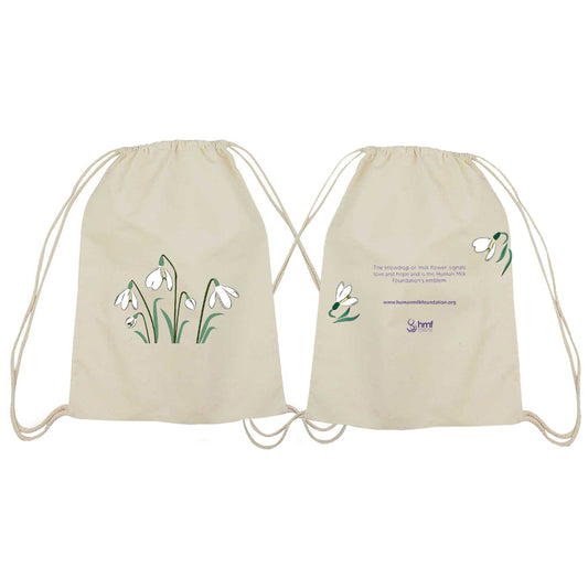 Milkflower Drawstring Bag