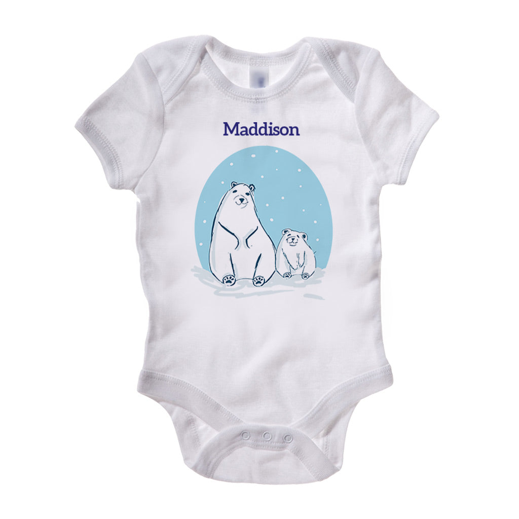 Winter Bears Personalised Baby Grow