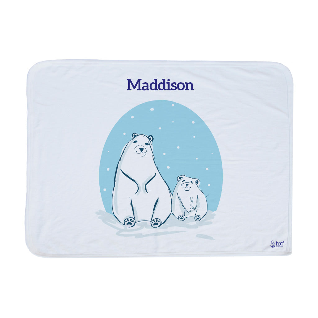 Winter Bears Personalised Blanket