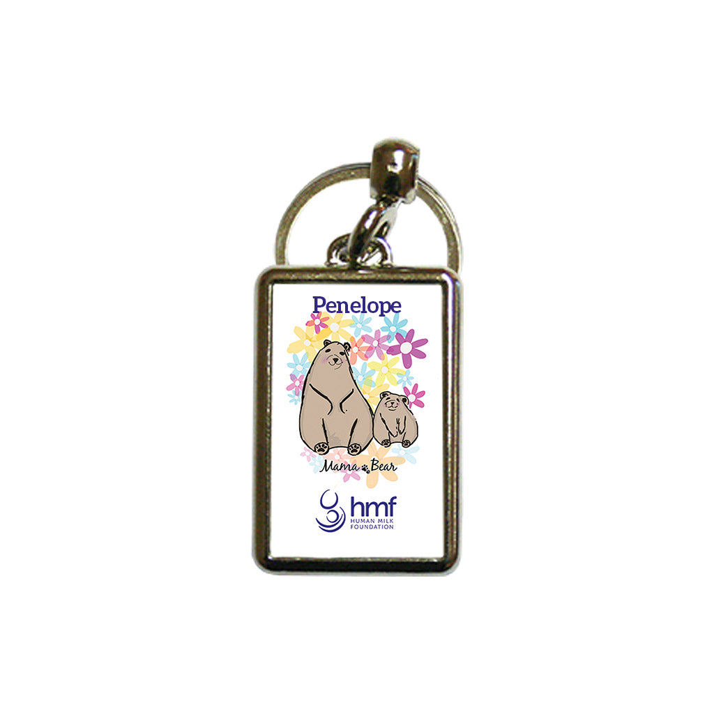 Mama Bear Personalised Metal Keyring