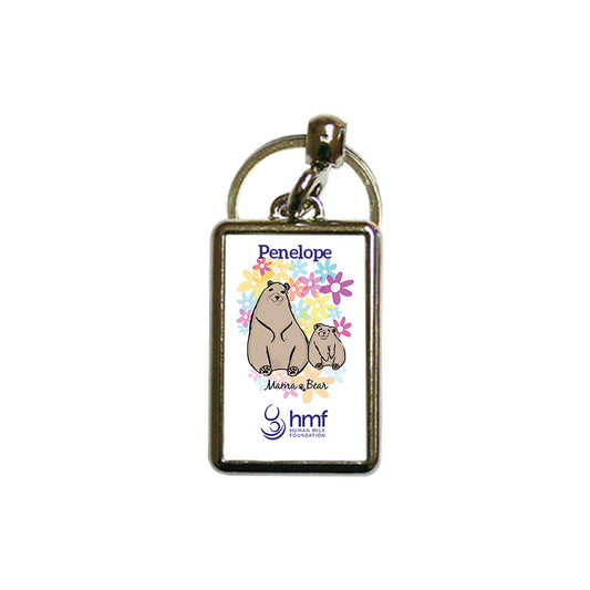 Mama Bear Personalised Metal Keyring