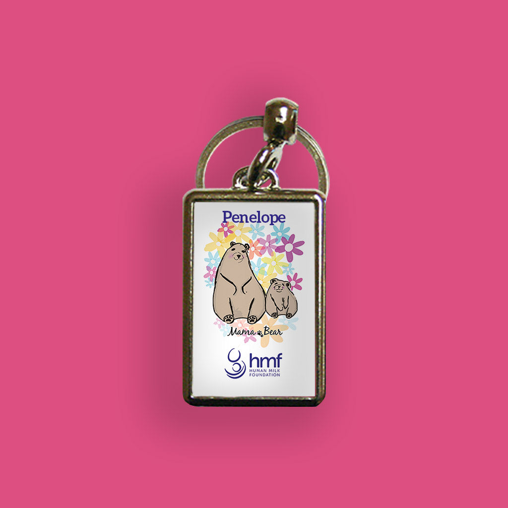 Mama Bear Personalised Metal Keyring
