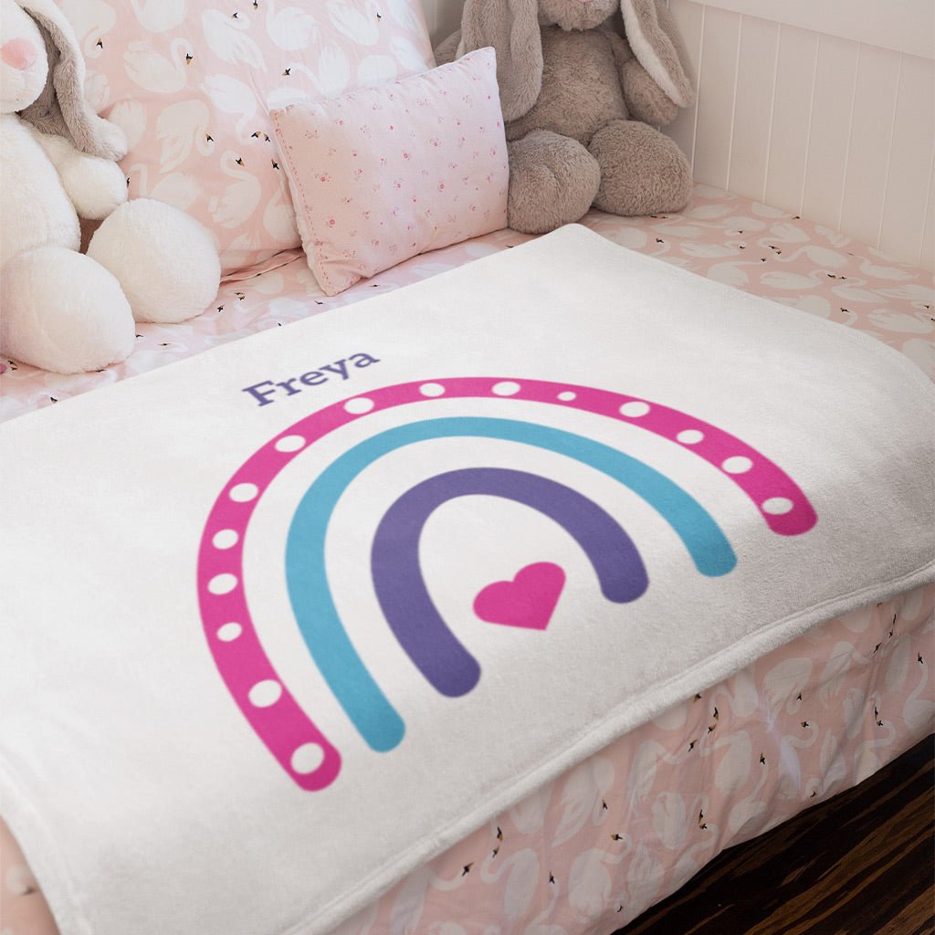 Rainbow Personalised Blanket