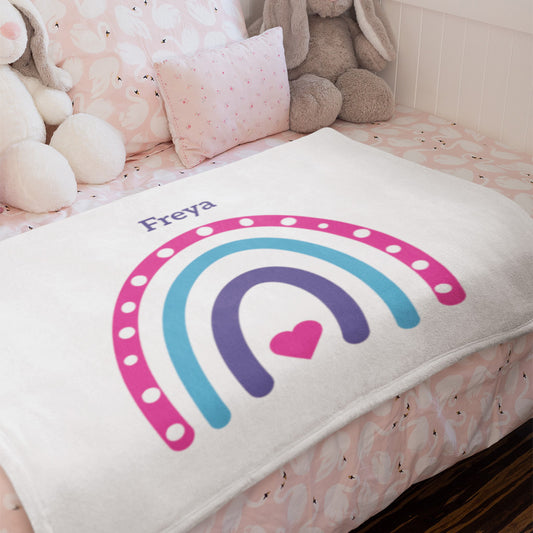 Rainbow Personalised Blanket