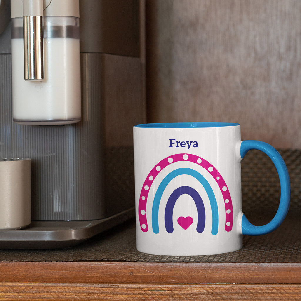 Rainbow Personalised Porcelain Mug