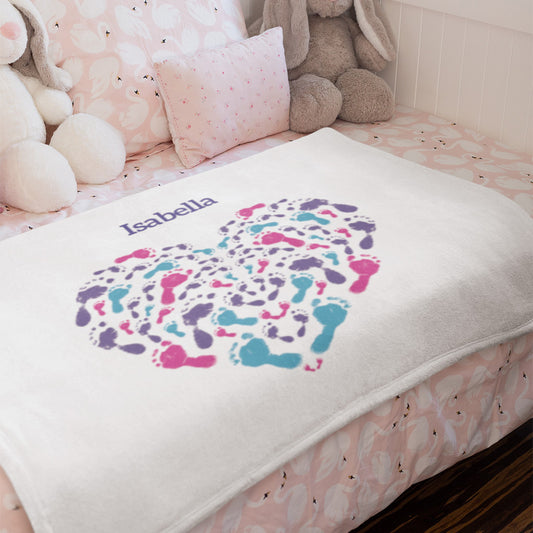 Little Heart Personalised Blanket