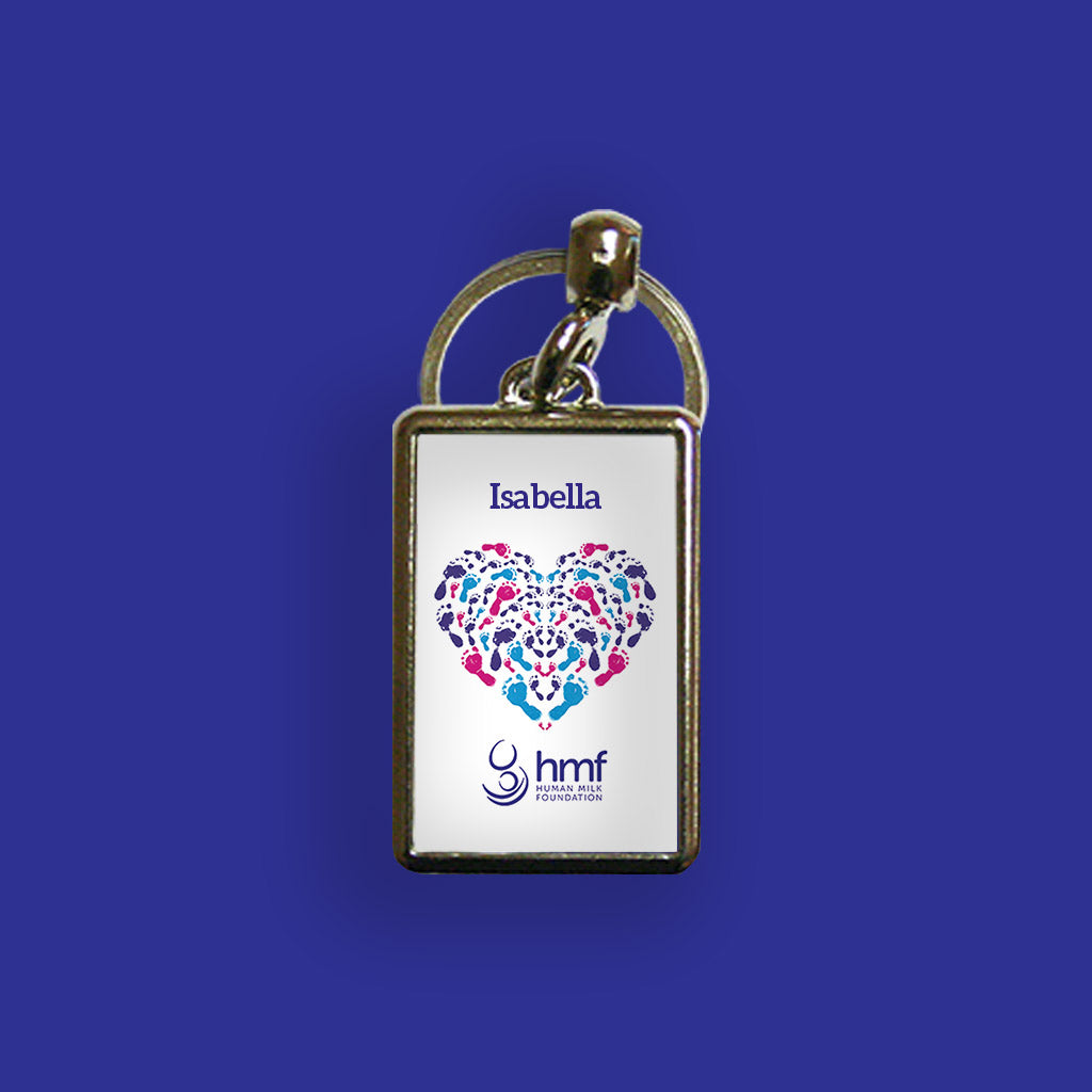 Little Heart Personalised Metal Keyring