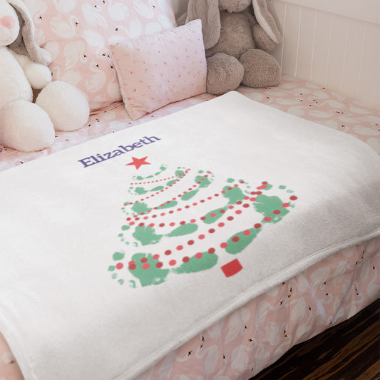 Christmas Tree Personalised Blanket