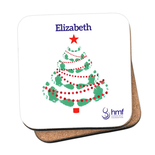 Christmas Tree Personalised Coaster