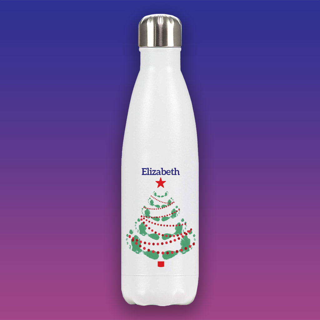 Christmas Tree Personalised Premium Water Bottle