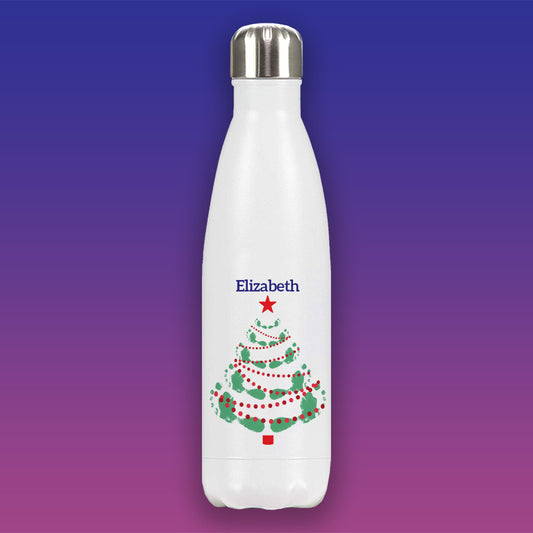 Christmas Tree Personalised Premium Water Bottle