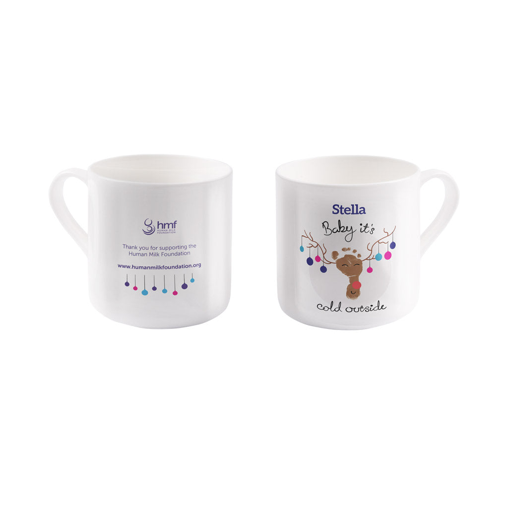 Baby It's Cold Outside Personalised Bone China Mug