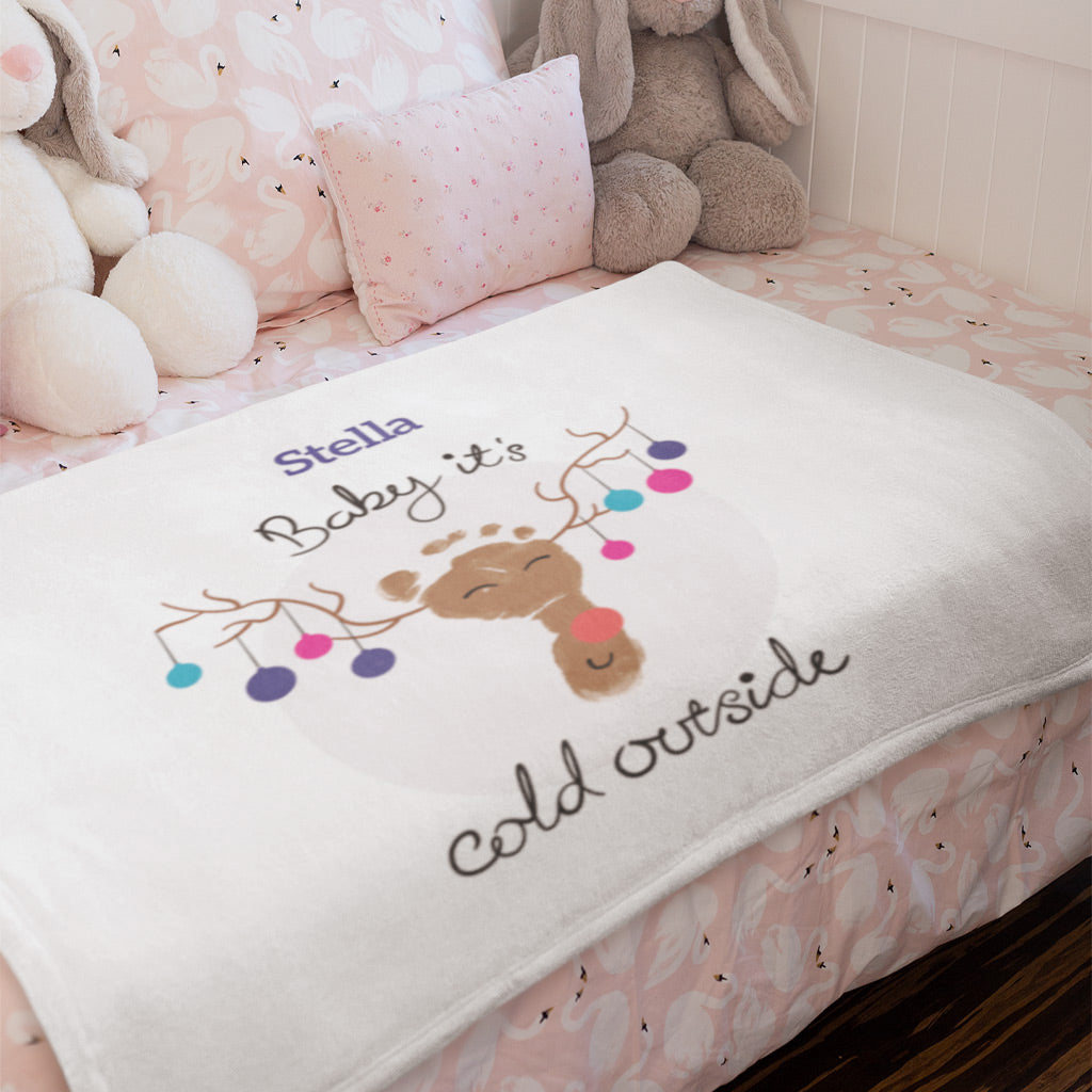 Baby It's Cold Outside Personalised Blanket