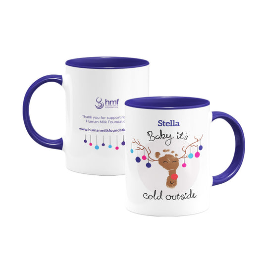 Baby It's Cold Outside Personalised Porcelain Mug