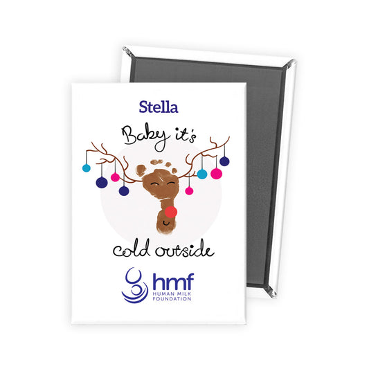 Baby It's Cold Outside Personalised Fridge Magnet