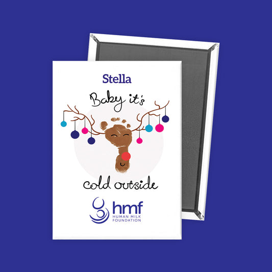 Baby It's Cold Outside Personalised Fridge Magnet