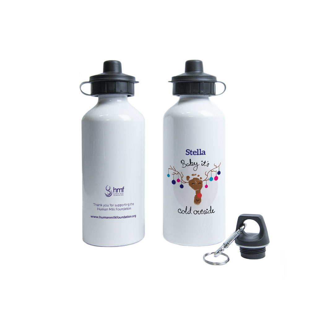 Baby It's Cold Outside Personalised Water Bottle