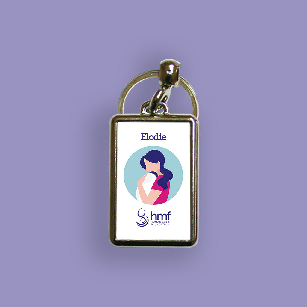 Special Mum and Baby Design 1 Personalised Metal Keyring