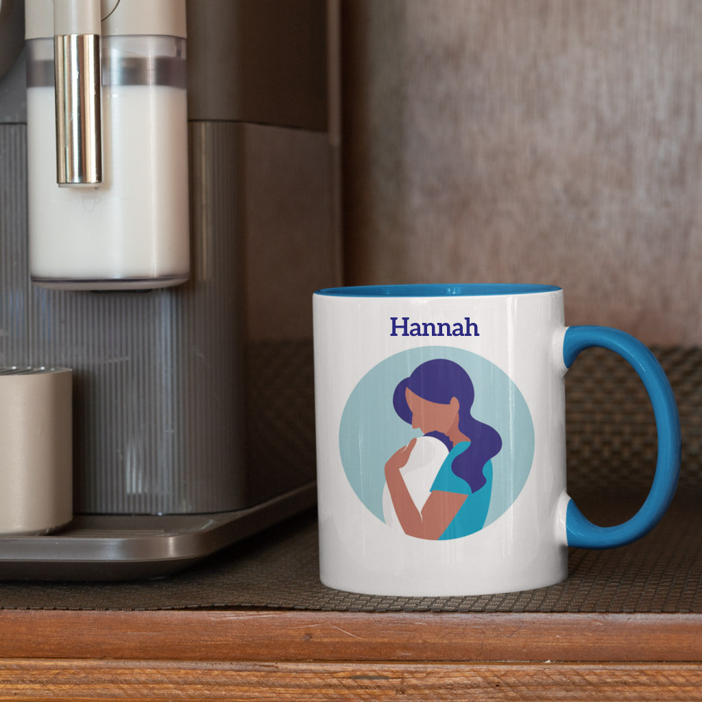 Mwg Porslen Personol Dyluniad Arbennig Mam a Babi 2