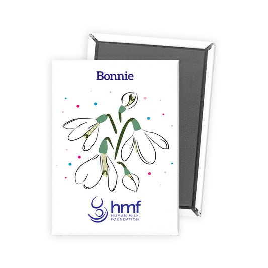 Snowdrops - Twinkly Dots Personalised Fridge Magnet