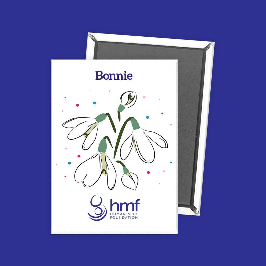 Snowdrops - Twinkly Dots Personalised Fridge Magnet