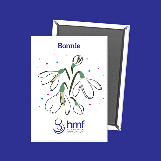 Snowdrops - Twinkly Dots Personalised Fridge Magnet