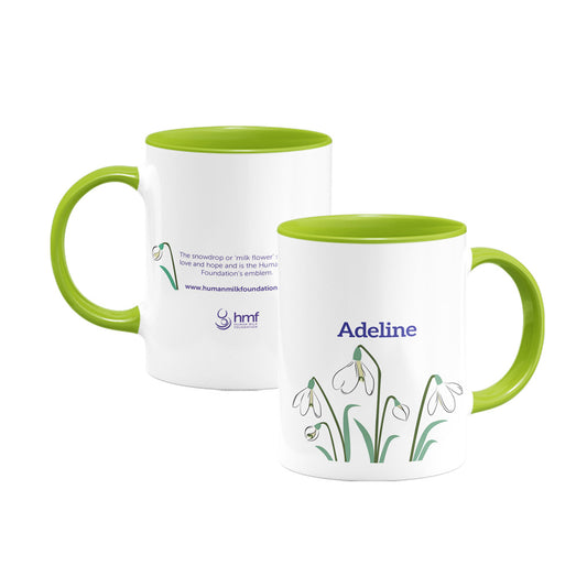 Snowdrops - Spring has Sprung Personalised Porcelain Mug