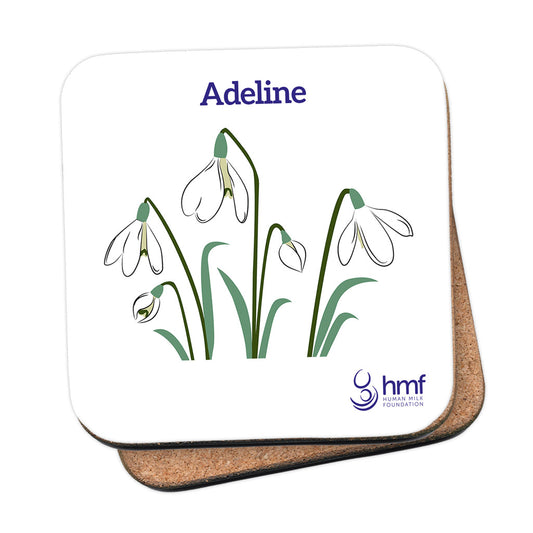 Snowdrops - Spring has Sprung Personalised Coaster