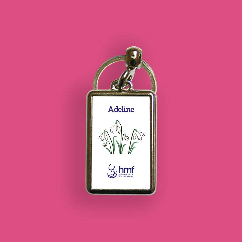 Snowdrops - Spring has Sprung Personalised Metal Keyring