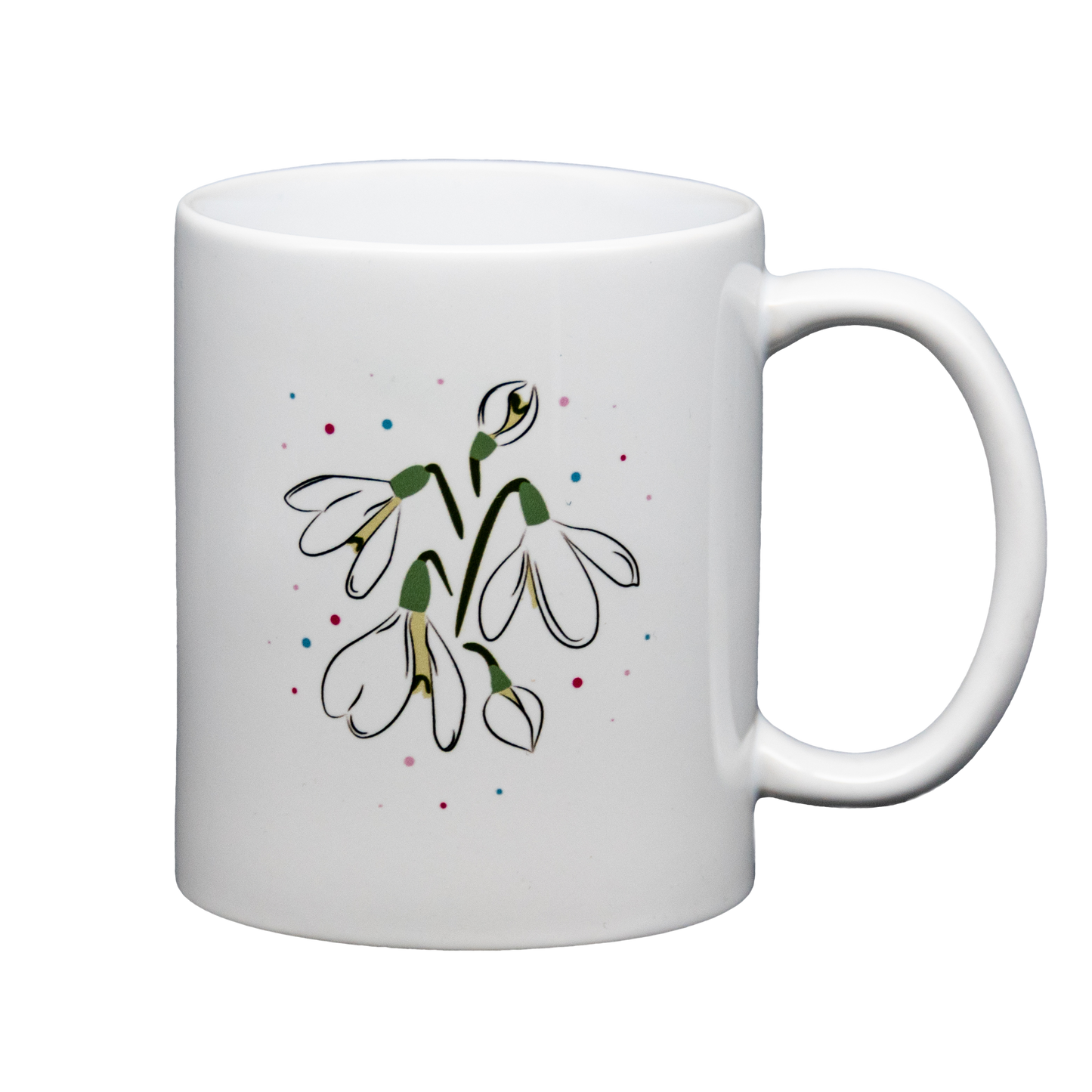 Twinkly Dots Snowdrop Mug