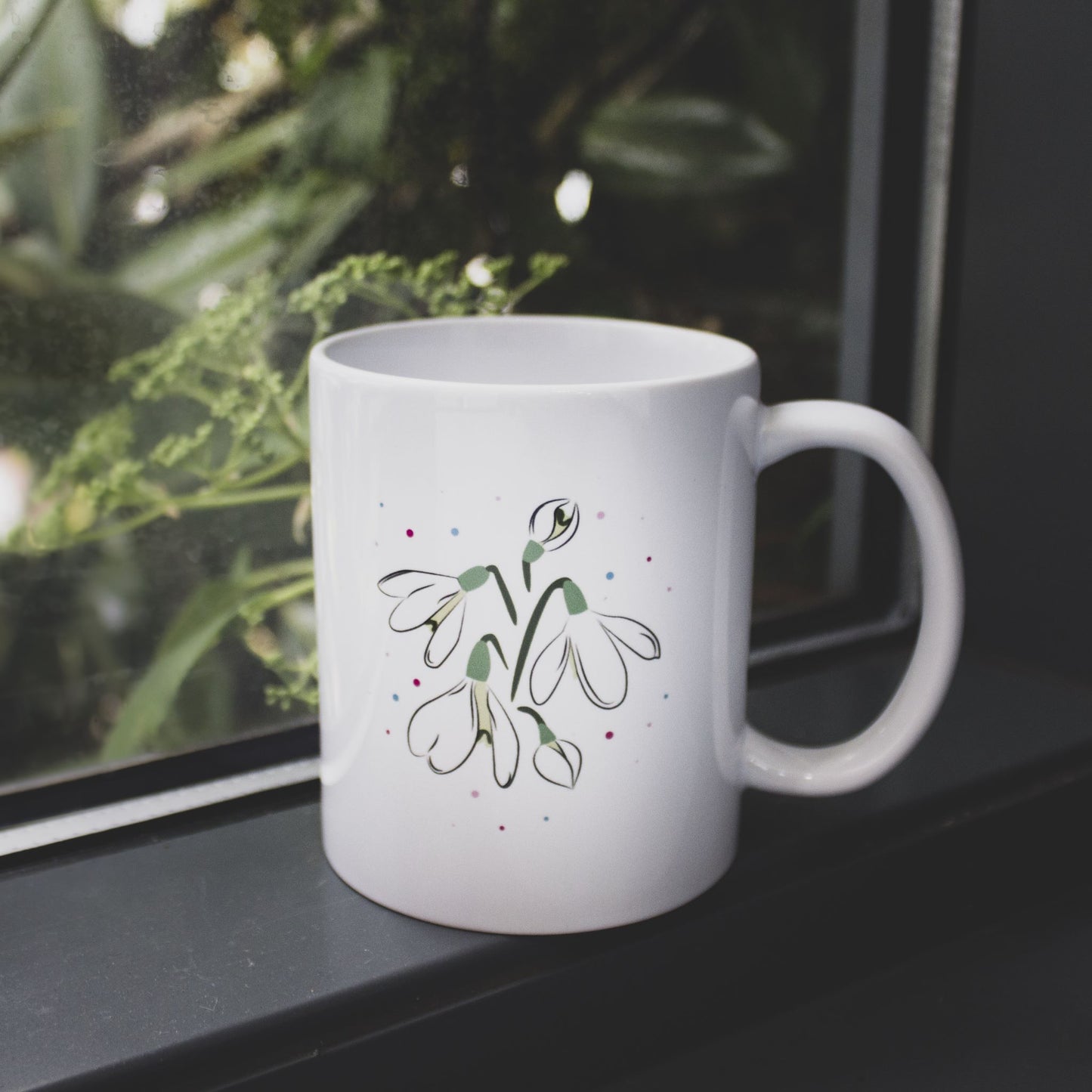 Twinkly Dots Snowdrop Mug